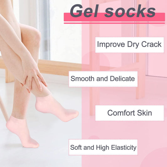 Silicone Moisturizing Gel Socks