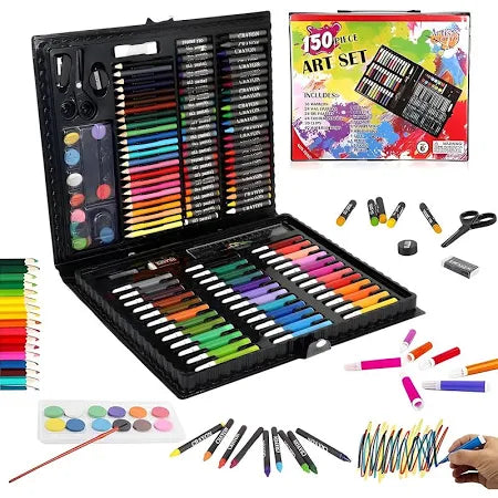 150 Pieces Art Set for Kids with Case, Art and Craft Supplies Kit